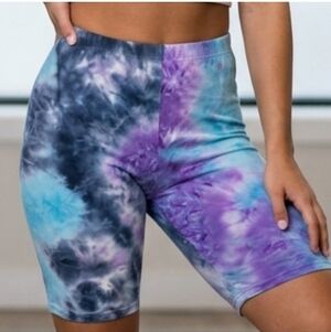 Tie-Dye Women's Shorts Waist 20